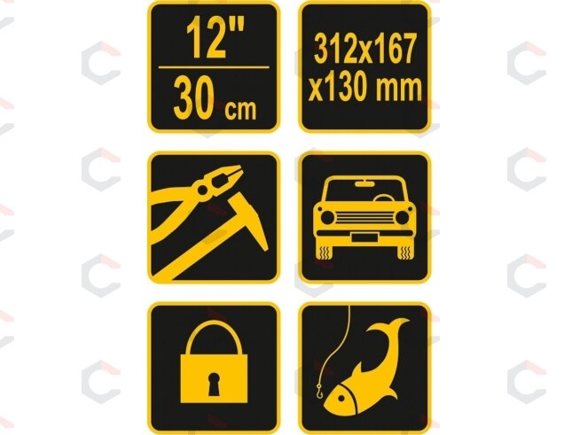 Įrankių dėžė plastikinė | 12" (78811) 5 Įrankių dėžė plastikinė | 12" (78811) 5
