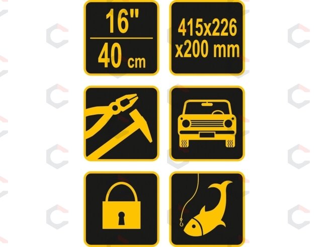 Įrankių dėžė plastikinė | 16" (78800) 4 Įrankių dėžė plastikinė | 16" (78800) 4