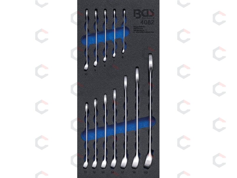 Kombinuotų raktų rinkinys įdėkle BGS | 6–22 mm | 12 vnt. (4082) Kombinuotų raktų rinkinys įdėkle BGS | 6–22 mm | 12 vnt. (4082)