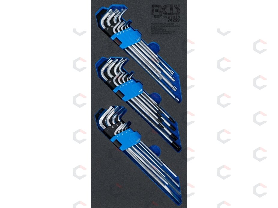 L formos raktų rinkinys įdėkle BGS | HEX, TORX, TORX Security | 27 vnt. (74259) 1 L formos raktų rinkinys įdėkle BGS | HEX, TORX, TORX Security | 27 vnt. (74259) 1