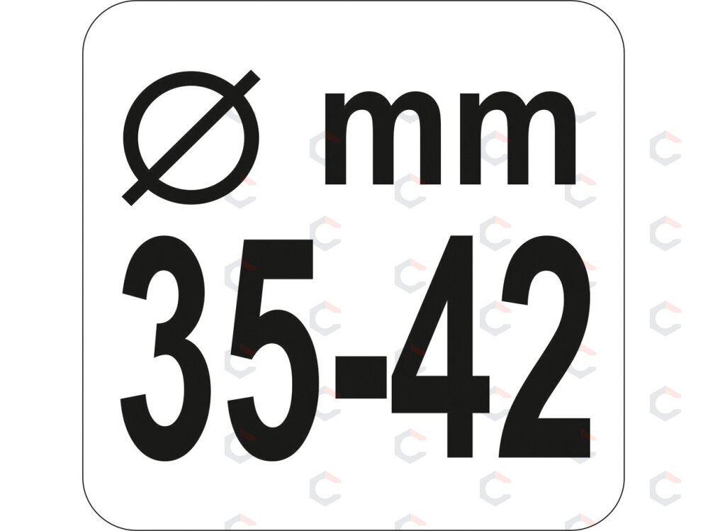 Įrankis vairo "obuoliui" ašiai/traukei atsukti | 35-42 mm (YT-06160) 2 Įrankis vairo "obuoliui" ašiai/traukei atsukti | 35-42 mm (YT-06160) 2