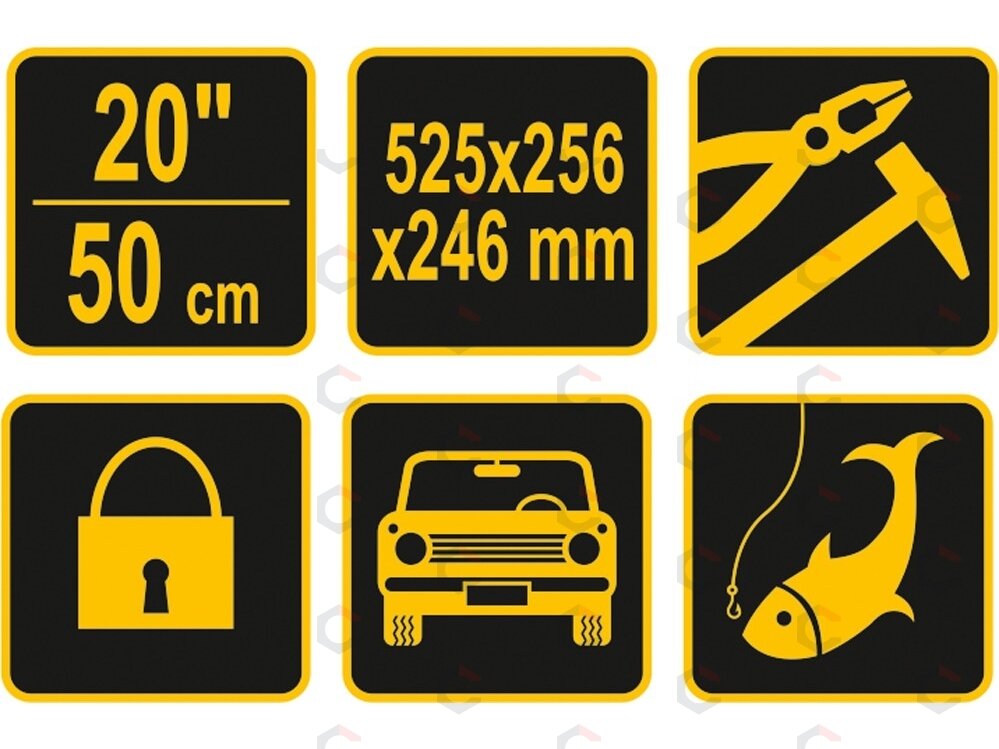 Įrankių dėžė plastikinė | 20" (78802) 4 Įrankių dėžė plastikinė | 20" (78802) 4