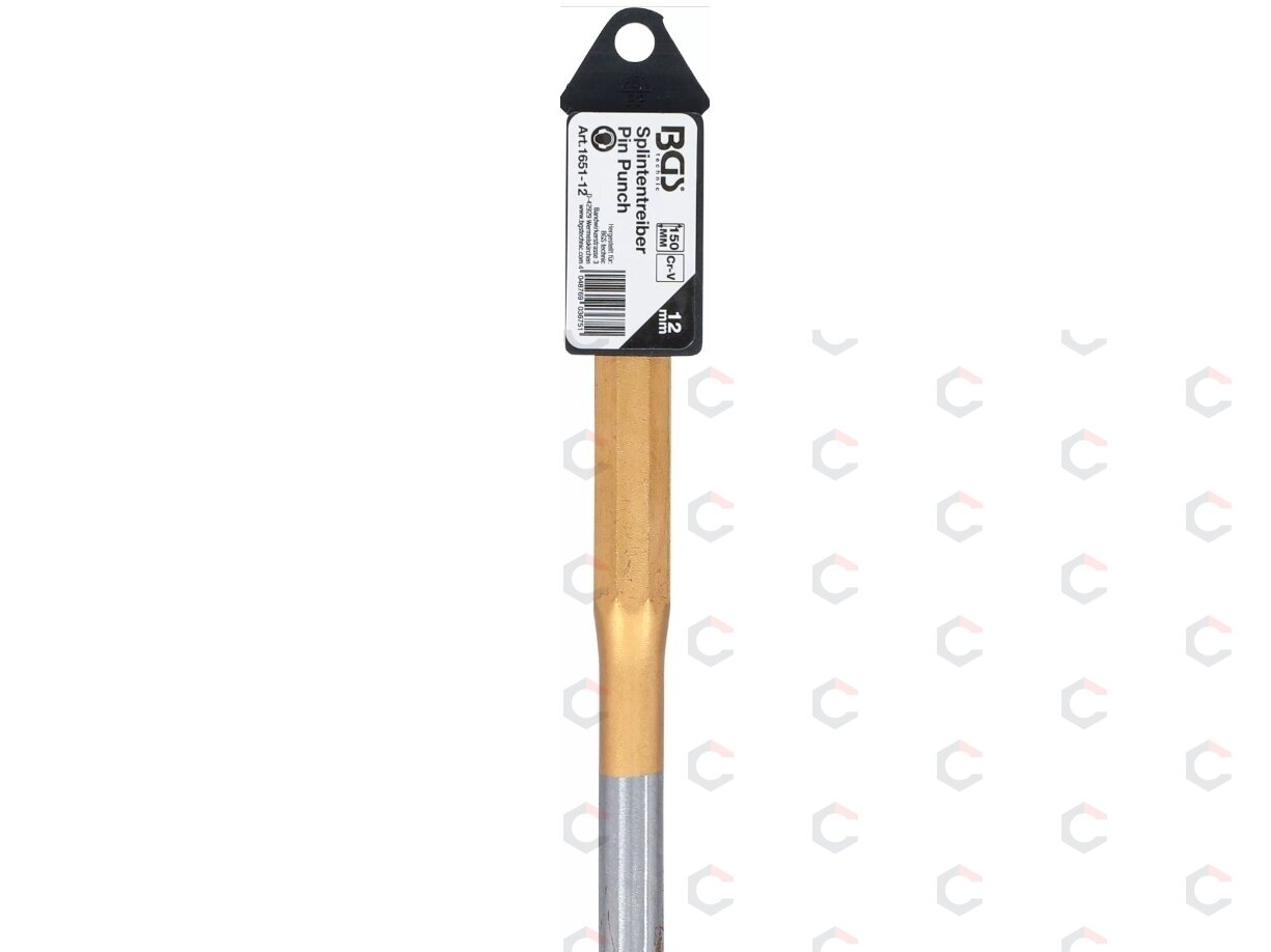 Išmušėjas bukas – cilindrinis, grūdintas – Ø12 × 150 mm, lakuotas kotas (1651-12) 3 Išmušėjas bukas – cilindrinis, grūdintas – Ø12 × 150 mm, lakuotas kotas (1651-12) 3