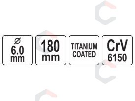 Išmušėjas 6 mm (YT-47135) 4 Išmušėjas 6 mm (YT-47135) 4