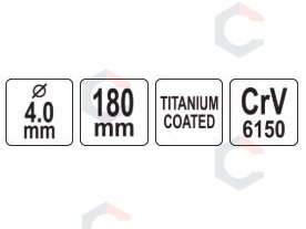 Išmušėjas 4 mm (YT-47133) 4 Išmušėjas 4 mm (YT-47133) 4