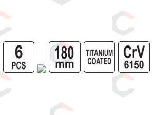 Išmušėjų rinkinys | 6 vnt | 3 - 8 mm (YT-47138) 6 Išmušėjų rinkinys | 6 vnt | 3 - 8 mm (YT-47138) 6