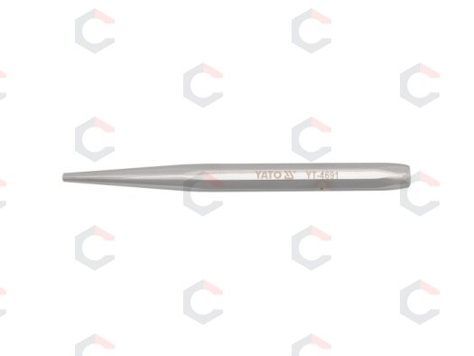 Išmušėjas smailus – kūginis, 60CrV – 3,3 mm smaigalys, 120 mm, chromuotas (YT-4691) 1 Išmušėjas smailus – kūginis, 60CrV – 3,3 mm smaigalys, 120 mm, chromuotas (YT-4691) 1