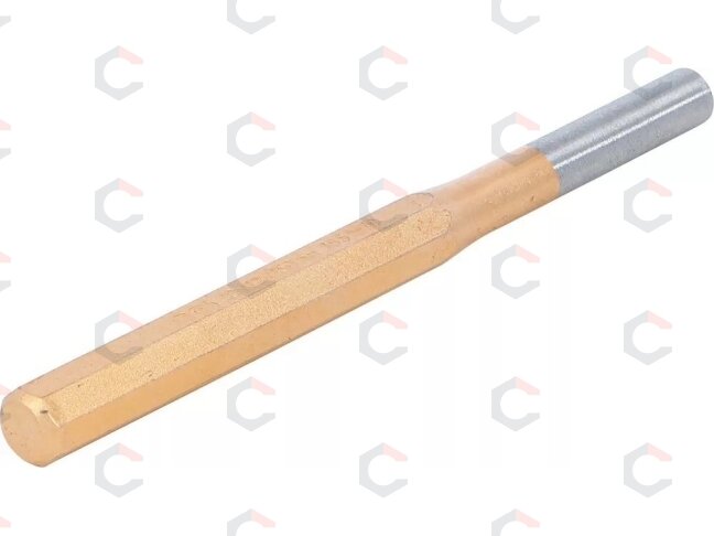 Išmušėjas bukas – cilindrinis, grūdintas – Ø10 × 150 mm, lakuotas kotas (1651-10) 1