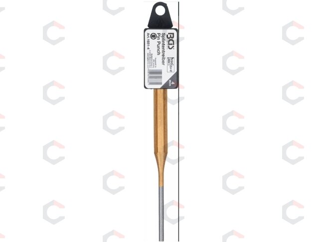 Išmušėjas bukas – cilindrinis, grūdintas – Ø4 × 150 mm, CrV, lakuotas kotas (1651-4) 2 Išmušėjas bukas – cilindrinis, grūdintas – Ø4 × 150 mm, CrV, lakuotas kotas (1651-4) 2