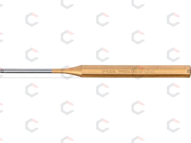 Išmušėjas bukas – cilindrinis, grūdintas – Ø4 × 150 mm, CrV, lakuotas kotas (1651-4) 3 Išmušėjas bukas – cilindrinis, grūdintas – Ø4 × 150 mm, CrV, lakuotas kotas (1651-4) 3