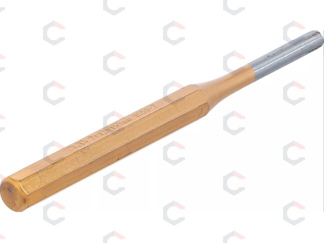 Išmušėjas bukas – cilindrinis, grūdintas – Ø7 × 150 mm, CrV, lakuotas kotas (1651-7) 1 Išmušėjas bukas – cilindrinis, grūdintas – Ø7 × 150 mm, CrV, lakuotas kotas (1651-7) 1