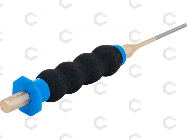 Išmušėjas bukas | neslidi ergonomiška rankena | 180 mm | 3 mm (74591-3) 1 Išmušėjas bukas | neslidi ergonomiška rankena | 180 mm | 3 mm (74591-3) 1