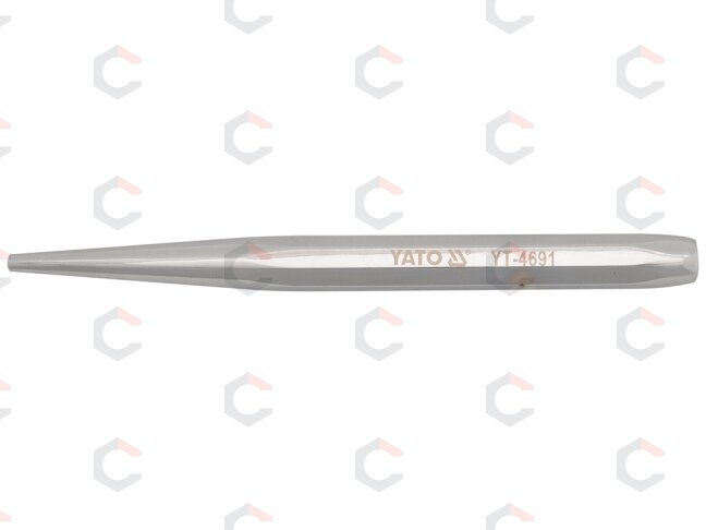 Išmušėjas smailus – kūginis, 60CrV – 3,3 mm smaigalys, 120 mm, chromuotas (YT-4691) Išmušėjas smailus – kūginis, 60CrV – 3,3 mm smaigalys, 120 mm, chromuotas (YT-4691)