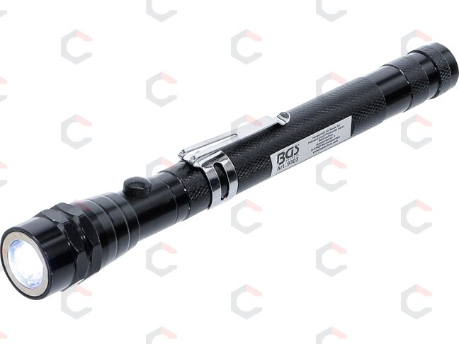 Ištraukiamas LED žibintuvėlis su magnetu | "2-IN-1" (9303) 1