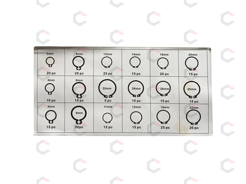 Išorinių žiedų rinkinys | 3-32 mm | 300 vnt. (8046V) 4 Išorinių žiedų rinkinys | 3-32 mm | 300 vnt. (8046V) 4