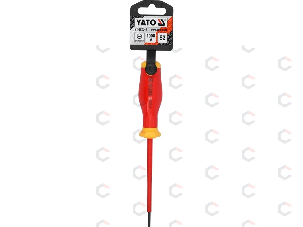 Izoliuotas atsuktuvas elektrikui | labai plonas | 3,0 x 100 mm | 1000 V (YT-282641) 1 Izoliuotas atsuktuvas elektrikui | labai plonas | 3,0 x 100 mm | 1000 V (YT-282641) 1
