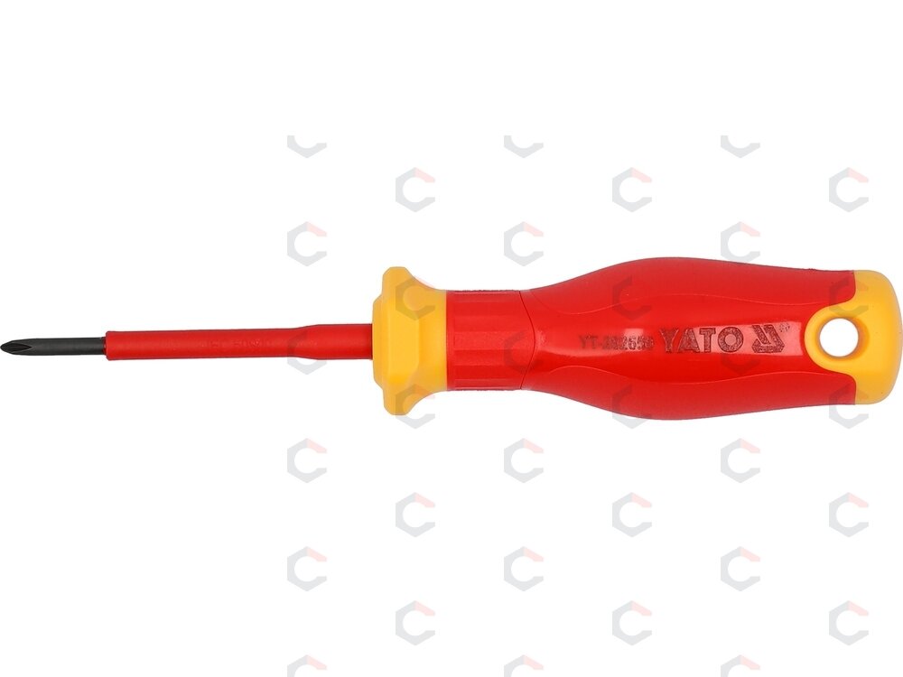 Izoliuotas atsuktuvas elektrikui | labai plonas | PH0 x 60 mm | 1000 V (YT-282650) 1