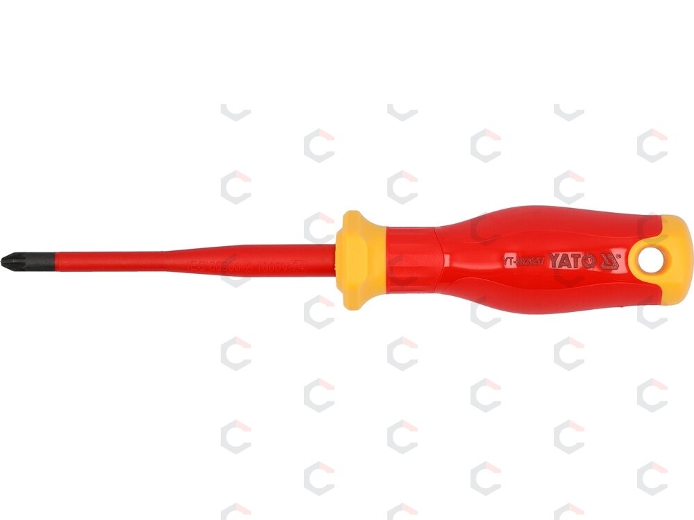 Izoliuotas atsuktuvas elektrikui | labai plonas | PZ2 x 100 mm | 1000 V (YT-282657) 1 Izoliuotas atsuktuvas elektrikui | labai plonas | PZ2 x 100 mm | 1000 V (YT-282657) 1