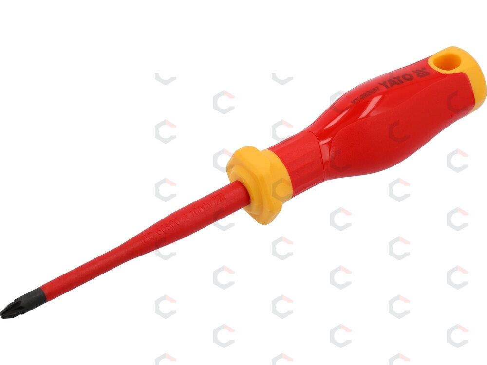 Izoliuotas atsuktuvas elektrikui | labai plonas | PZ2 x 100 mm | 1000 V (YT-282657) Izoliuotas atsuktuvas elektrikui | labai plonas | PZ2 x 100 mm | 1000 V (YT-282657)
