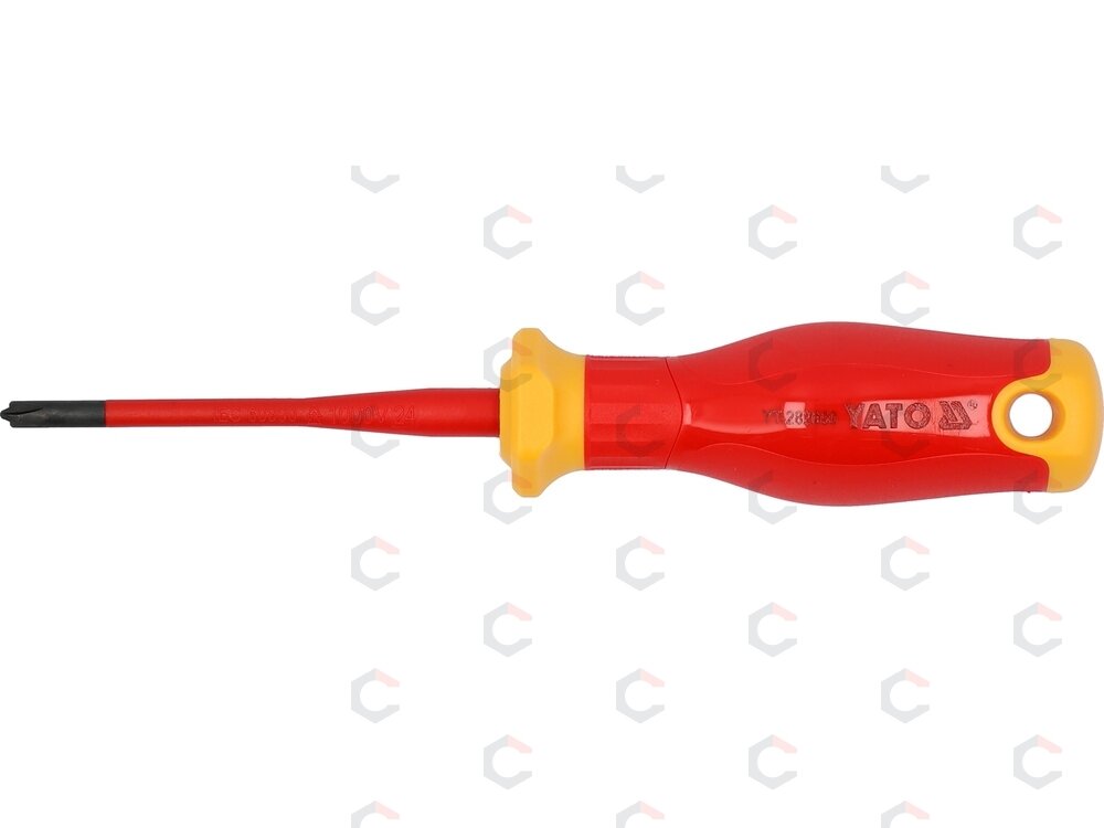 Izoliuotas atsuktuvas elektrikui | labai plonas | SL/PH1 x 80 mm | 1000 V (YT-282660) 1 Izoliuotas atsuktuvas elektrikui | labai plonas | SL/PH1 x 80 mm | 1000 V (YT-282660) 1