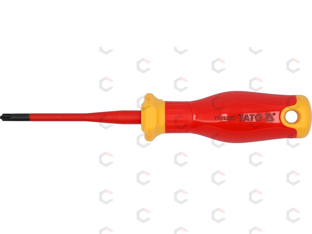 Izoliuotas atsuktuvas elektrikui | labai plonas | SL/PZ1 x 80 mm | 1000 V (YT-282662) 2 Izoliuotas atsuktuvas elektrikui | labai plonas | SL/PZ1 x 80 mm | 1000 V (YT-282662) 2