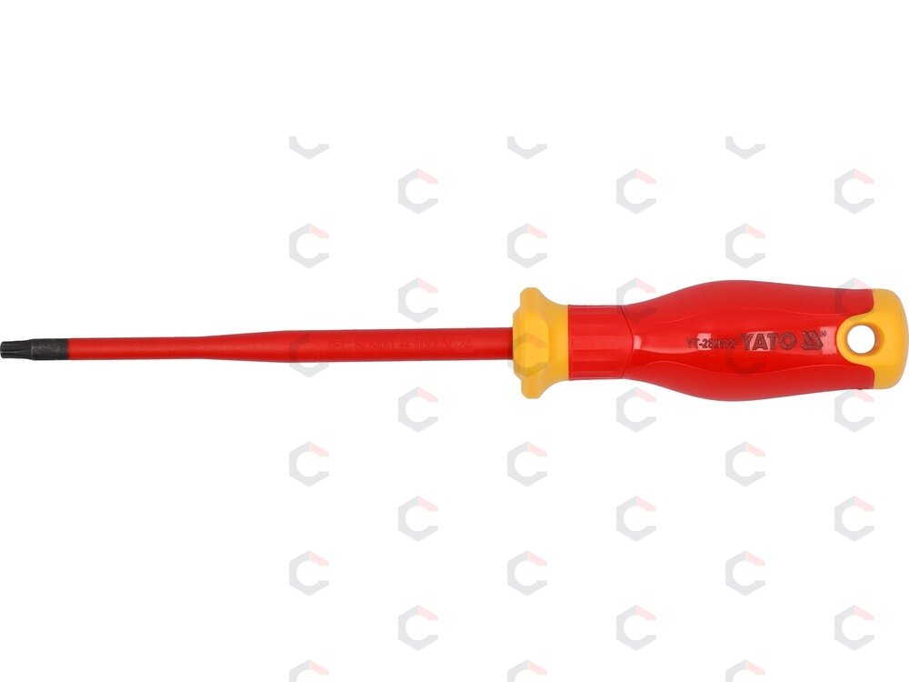 Izoliuotas atsuktuvas elektrikui | labai plonas | T25 x 125 mm | 1000 V (YT-282672) 2 Izoliuotas atsuktuvas elektrikui | labai plonas | T25 x 125 mm | 1000 V (YT-282672) 2