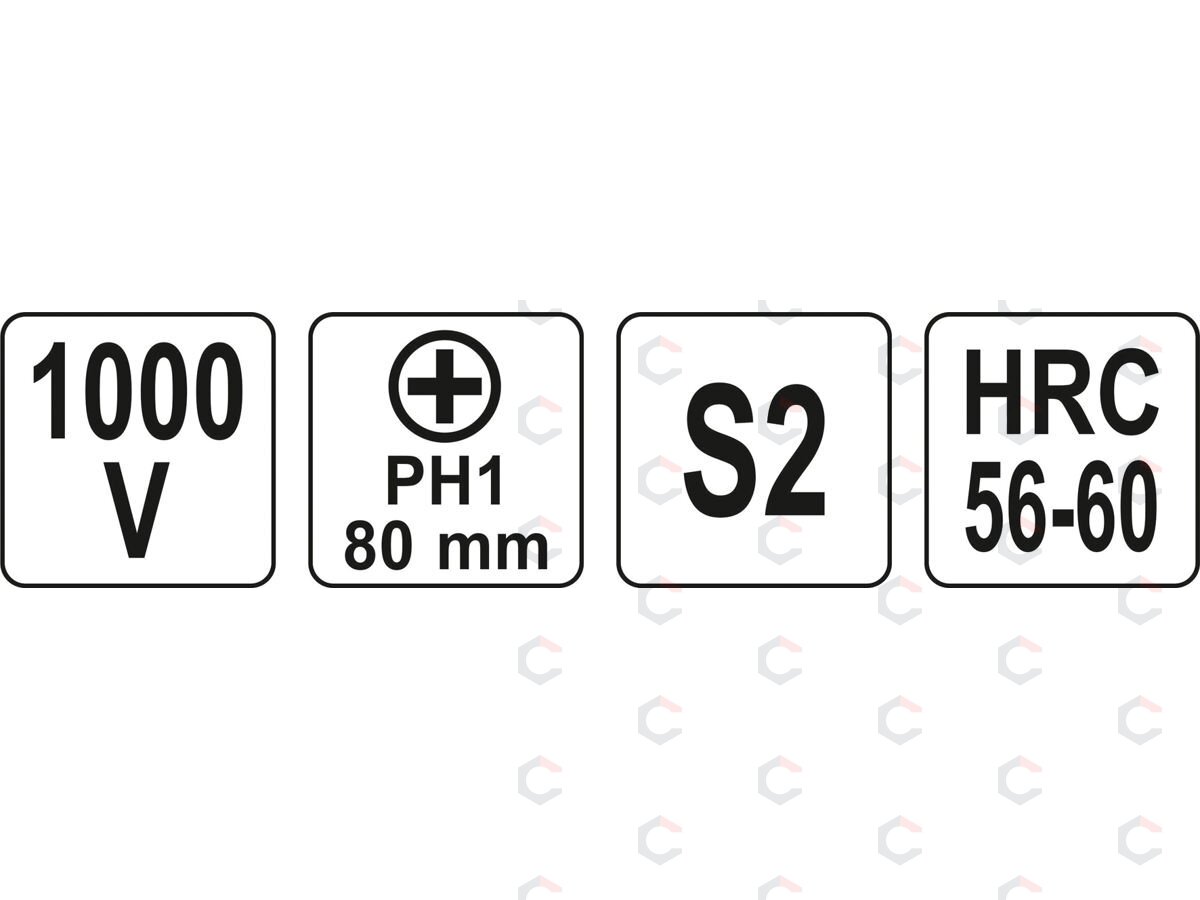 Izoliuotas atsuktuvas elektrikui | 1000V | PH1x80 mm (YT-2822) 3 Izoliuotas atsuktuvas elektrikui | 1000V | PH1x80 mm (YT-2822) 3