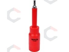 Izoliuotas antgalis elektrikui H4x120mm, 1/2" VDE (YT-21085) Izoliuotas antgalis elektrikui H4x120mm, 1/2" VDE (YT-21085)