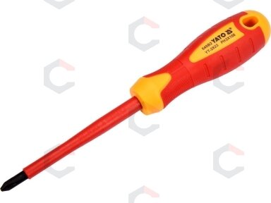 Izoliuotas atsuktuvas elektrikui | 1000V | PH2x100 mm (YT-2823) Izoliuotas atsuktuvas elektrikui | 1000V | PH2x100 mm (YT-2823)