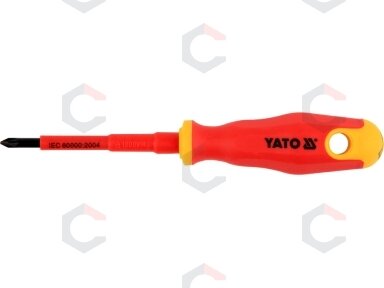 Izoliuotas atsuktuvas elektrikui | 1000V | PZ1x80 mm (YT-2825) Izoliuotas atsuktuvas elektrikui | 1000V | PZ1x80 mm (YT-2825)