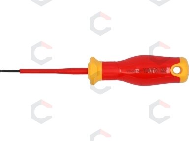 Izoliuotas atsuktuvas elektrikui | labai plonas | 2,5 x 75 mm | 1000 V (YT-282640) Izoliuotas atsuktuvas elektrikui | labai plonas | 2,5 x 75 mm | 1000 V (YT-282640)