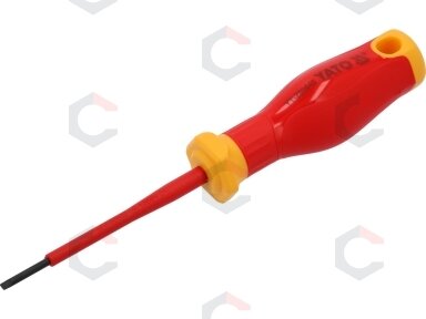 Izoliuotas atsuktuvas elektrikui | labai plonas | 2,5 x 75 mm | 1000 V (YT-282640) Izoliuotas atsuktuvas elektrikui | labai plonas | 2,5 x 75 mm | 1000 V (YT-282640)