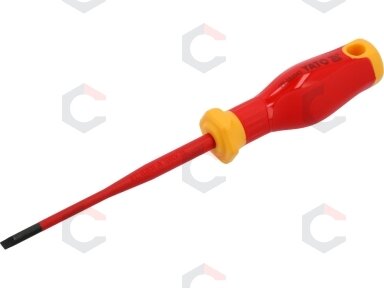 Izoliuotas atsuktuvas elektrikui | labai plonas | 4,0 x 100 mm | 1000 V (YT-282643) Izoliuotas atsuktuvas elektrikui | labai plonas | 4,0 x 100 mm | 1000 V (YT-282643)