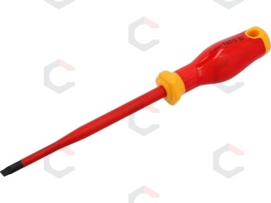 Izoliuotas atsuktuvas elektrikui | labai plonas | 6,5 x 150 mm | 1000 V (YT-282645) Izoliuotas atsuktuvas elektrikui | labai plonas | 6,5 x 150 mm | 1000 V (YT-282645)