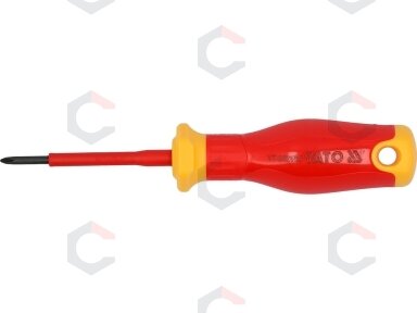 Izoliuotas atsuktuvas elektrikui | labai plonas | PH0 x 60 mm | 1000 V (YT-282650) Izoliuotas atsuktuvas elektrikui | labai plonas | PH0 x 60 mm | 1000 V (YT-282650)