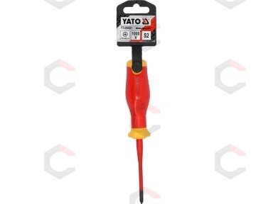 Izoliuotas atsuktuvas elektrikui | labai plonas | PH1 x 80 mm | 1000 V (YT-282651) Izoliuotas atsuktuvas elektrikui | labai plonas | PH1 x 80 mm | 1000 V (YT-282651)