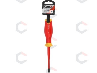 Izoliuotas atsuktuvas elektrikui | labai plonas | PH2 x 100 mm | 1000 V (YT-282652) Izoliuotas atsuktuvas elektrikui | labai plonas | PH2 x 100 mm | 1000 V (YT-282652)