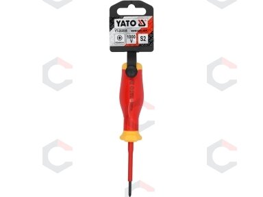 Izoliuotas atsuktuvas elektrikui | labai plonas | PZ0 x 60 mm | 1000 V (YT-282655) Izoliuotas atsuktuvas elektrikui | labai plonas | PZ0 x 60 mm | 1000 V (YT-282655)