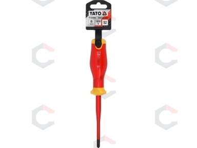 Izoliuotas atsuktuvas elektrikui | labai plonas | SL/PZ2 x 100 mm | 1000 V (YT-282663) Izoliuotas atsuktuvas elektrikui | labai plonas | SL/PZ2 x 100 mm | 1000 V (YT-282663)