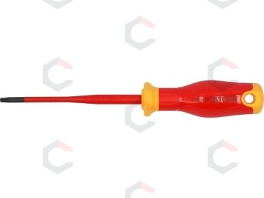 Izoliuotas atsuktuvas elektrikui | labai plonas | T15 x 100 mm | 1000 V (YT-282670) Izoliuotas atsuktuvas elektrikui | labai plonas | T15 x 100 mm | 1000 V (YT-282670)