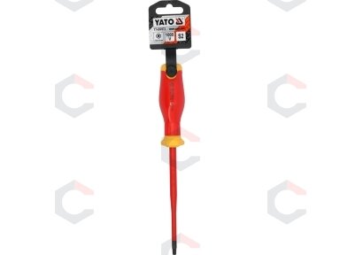 Izoliuotas atsuktuvas elektrikui | labai plonas | T25 x 125 mm | 1000 V (YT-282672) Izoliuotas atsuktuvas elektrikui | labai plonas | T25 x 125 mm | 1000 V (YT-282672)