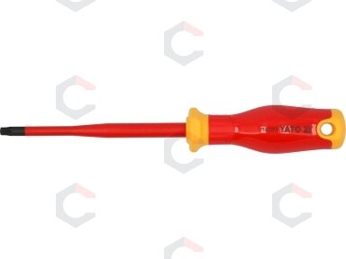 Izoliuotas atsuktuvas elektrikui | labai plonas | T30 x 125 mm | 1000 V (YT-282673) Izoliuotas atsuktuvas elektrikui | labai plonas | T30 x 125 mm | 1000 V (YT-282673)