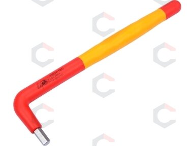 Izoliuotas raktas L-tipo 6-kampis 6 mm VDE (YT-21123)