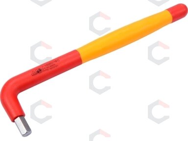 Izoliuotas raktas L-tipo 6-kampis 8 mm VDE (YT-21125)
