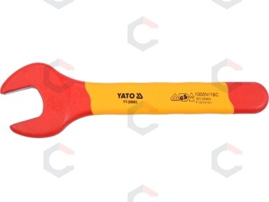Izoliuotas veržliaraktis elektrikui atviru galu 22mm VDE (YT-20965)