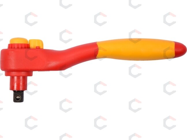 Izoliuota terkšlė elektrikui VDE, 200 mm 3/8" (YT-21071) 1 Izoliuota terkšlė elektrikui VDE, 200 mm 3/8" (YT-21071) 1