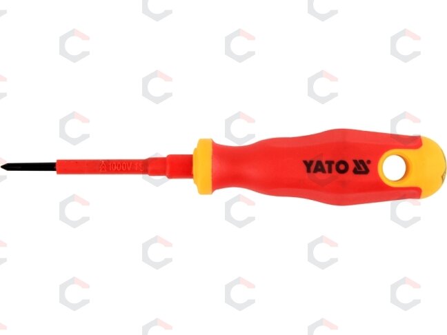 Izoliuotas atsuktuvas elektrikui | 1000V | PH0x60 mm (YT-2821) Izoliuotas atsuktuvas elektrikui | 1000V | PH0x60 mm (YT-2821)
