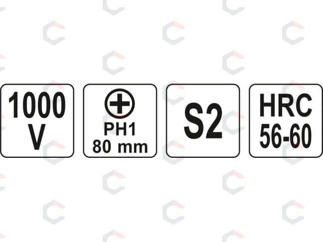 Izoliuotas atsuktuvas elektrikui | 1000V | PH1x80 mm (YT-2822) 3 Izoliuotas atsuktuvas elektrikui | 1000V | PH1x80 mm (YT-2822) 3