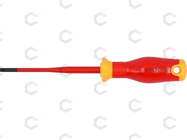 Izoliuotas atsuktuvas elektrikui | labai plonas | 4,0 x 100 mm | 1000 V (YT-282643) 1 Izoliuotas atsuktuvas elektrikui | labai plonas | 4,0 x 100 mm | 1000 V (YT-282643) 1