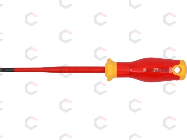 Izoliuotas atsuktuvas elektrikui | labai plonas | 5,5 x 125 mm | 1000 V (YT-282644) 1 Izoliuotas atsuktuvas elektrikui | labai plonas | 5,5 x 125 mm | 1000 V (YT-282644) 1